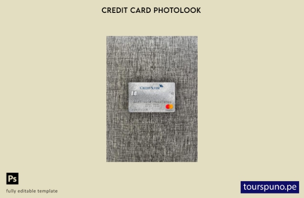listo para imprimir Suiza Credit Suisse banco mastercard photolook plantilla fro